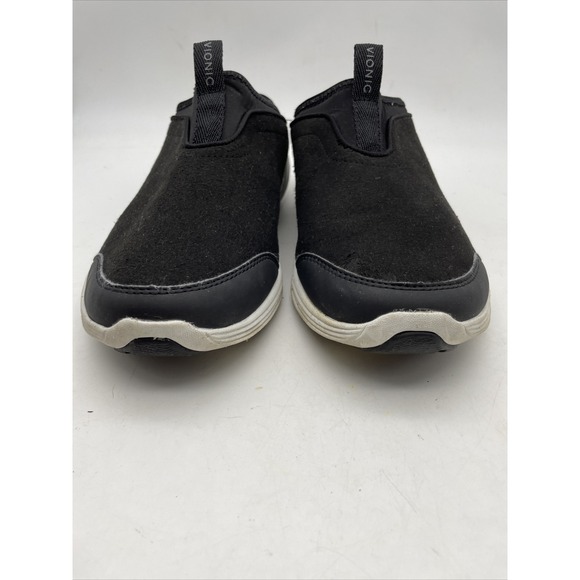 Vionic Adell Black Suede Comfort Slip-on Flat Shoe‎ Women's sizes 9.5 - Picture 3 of 10
